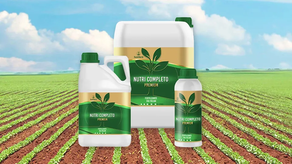 O fertilizante foliar Nutri Completo Premium é a solução mais avançada para produtores que buscam o melhor fertilizante foliar disponível no mercado. Desenvolvido com nanotecnologia e quelatos em EDTA, ele proporciona máxima absorção de nutrientes pelas folhas, entregando resultados superiores em diversas culturas agrícolas.