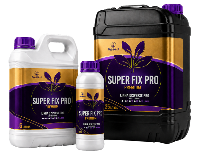 Embalagem do SUPER FIX PRO, antiespumante e redutor de pH para uso agrícola