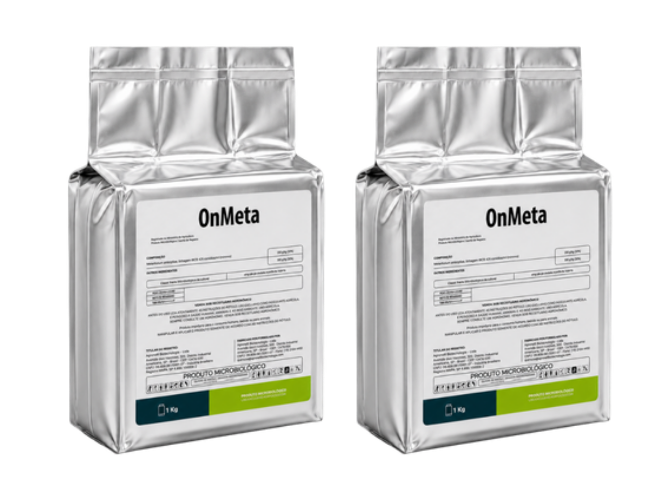 Embalagem do ONMETA, inseticida microbiológico à base de Metarhizium anisopliae isolado IBCB 425