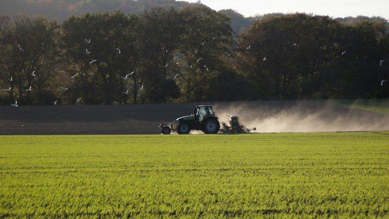 Operação agrícola representando preparo de calda e aplicação do BOVEON
